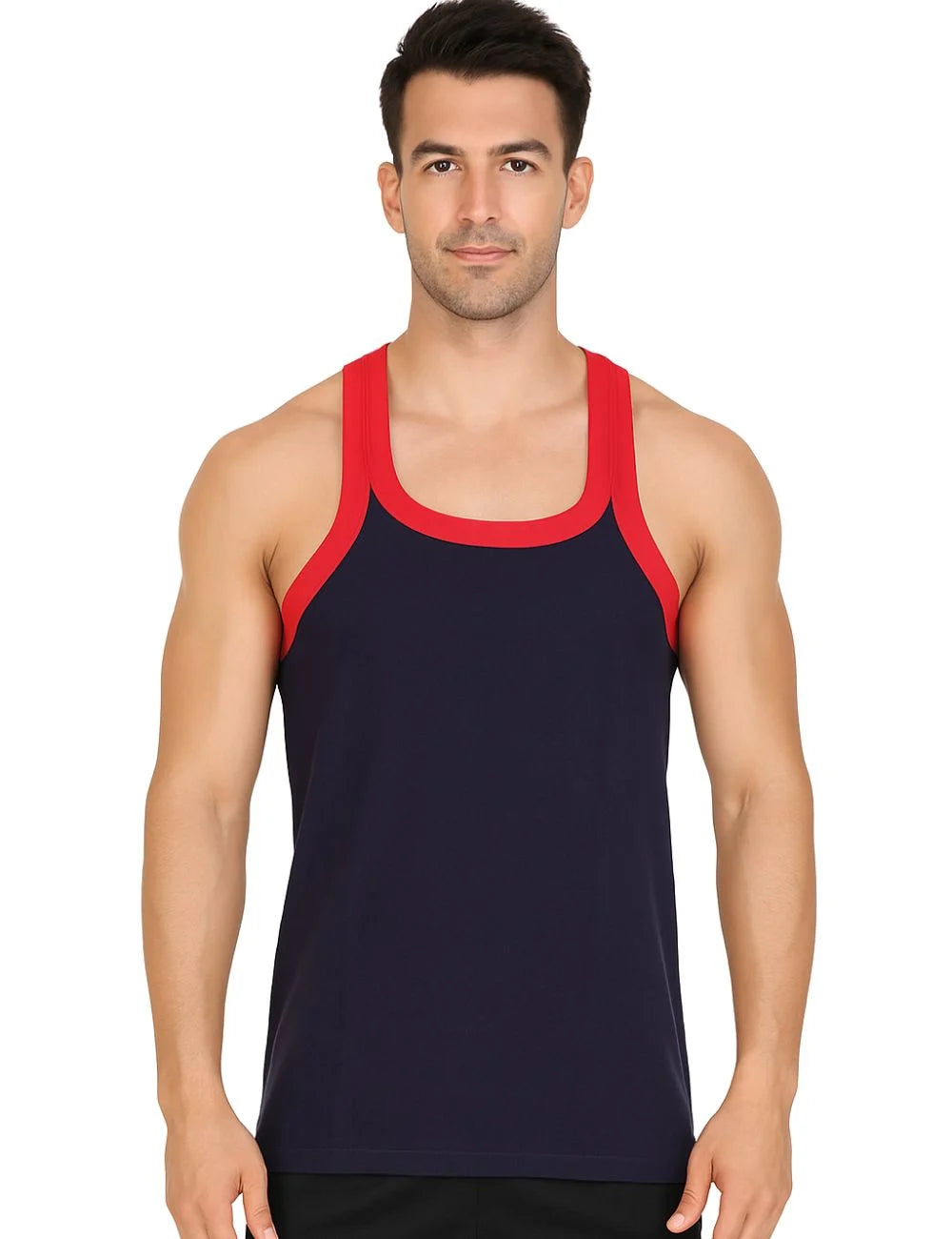 Delizo premium gym vest blue colour