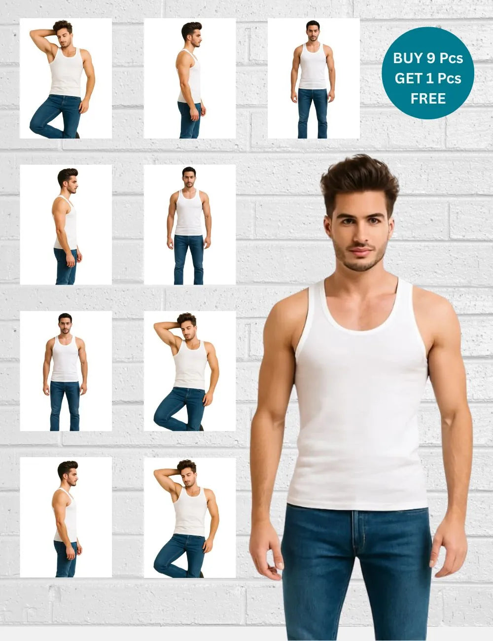 Delizo premium vest sleveless (BUY 9 GET 1 FREE)