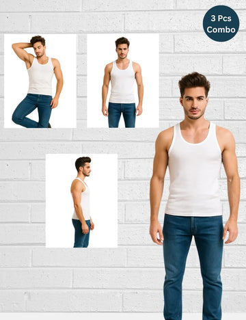 Delizo premium vest sleveless (Pack of 3)