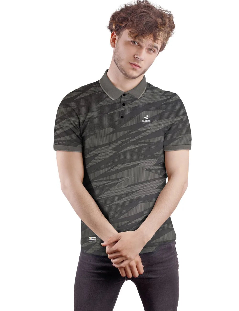 Delizo premium T shirt AOP black colour