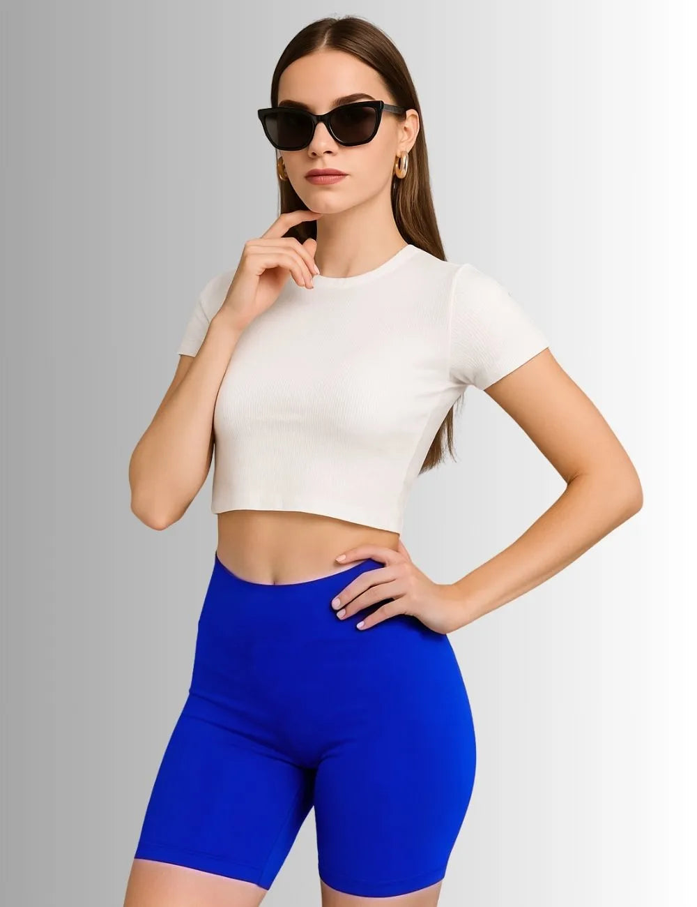 Delizo premium diamond cut yoga shorts (Pack of 2)