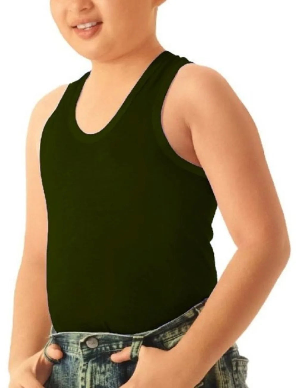Delizo kid's premium colour vest sleeveless (Pack of 5)