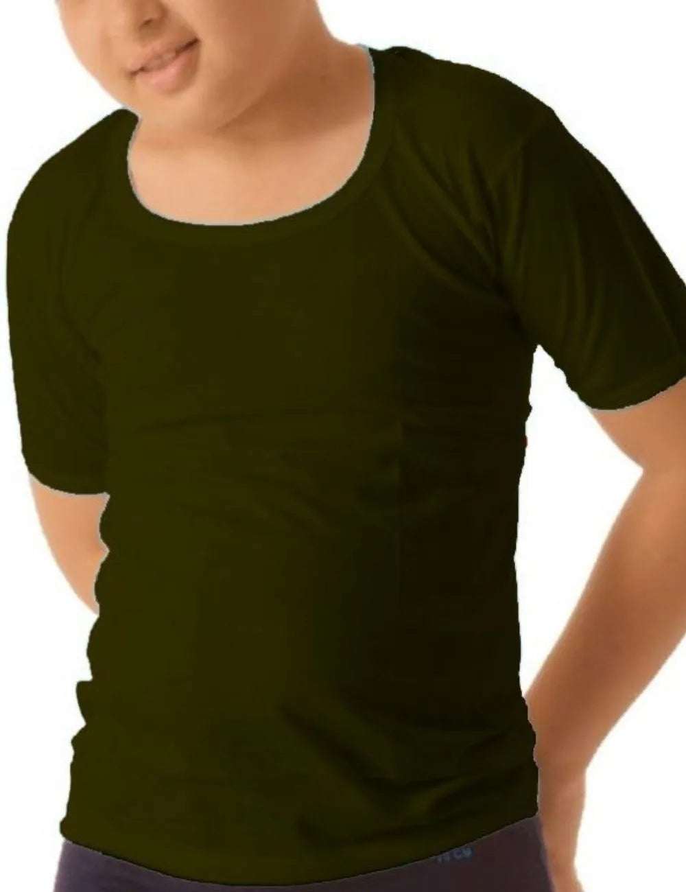 Delizo kid's premium colour vest sleeved (Pack of 5)