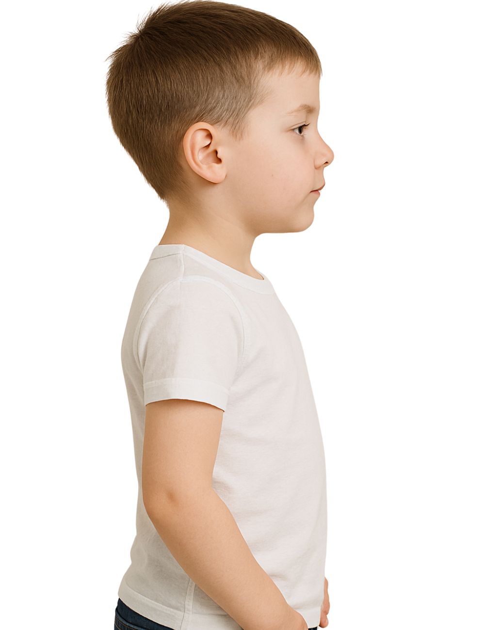 Delizo kid's premium white vest sleeved (Pack of 5)