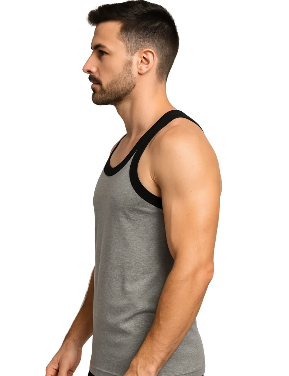 Delizo premium gym vest melange colour