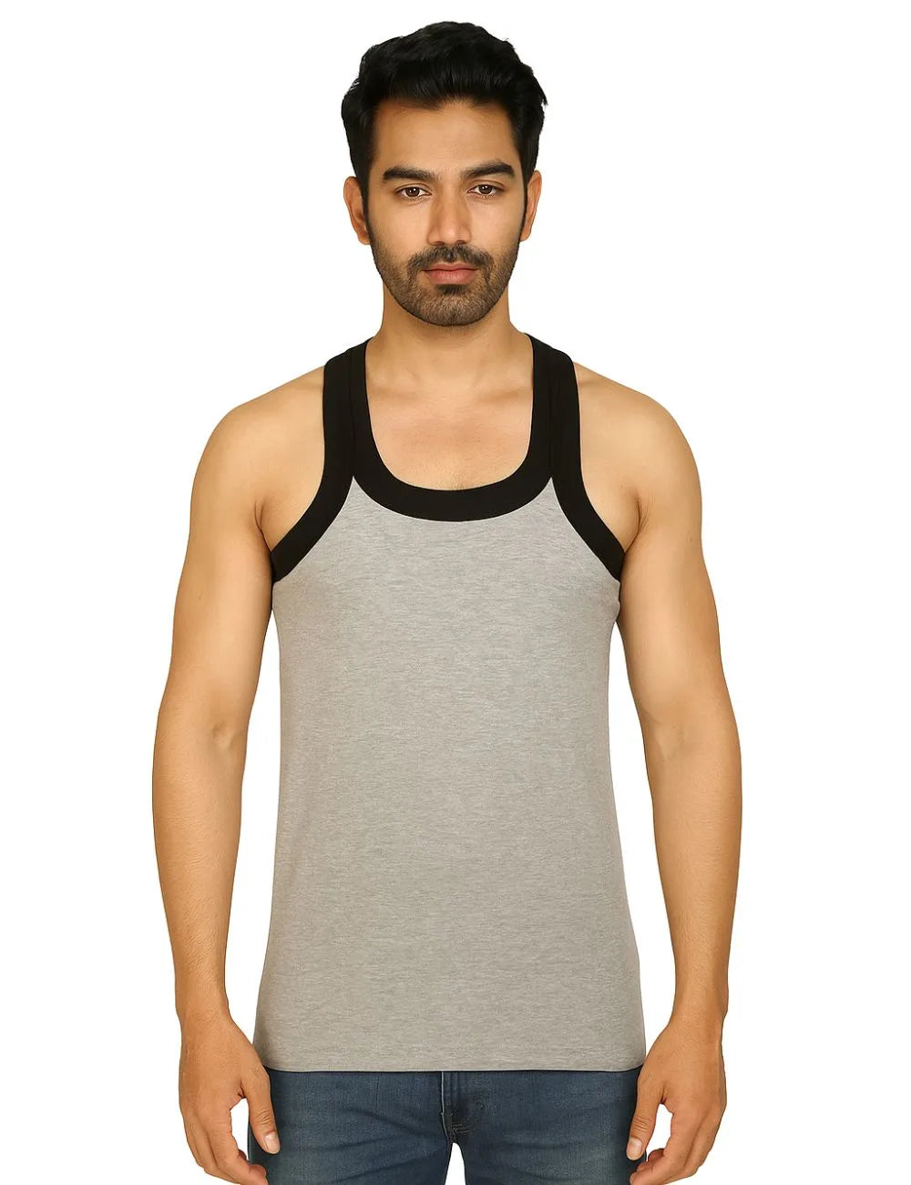 Delizo premium gym vest melange colour