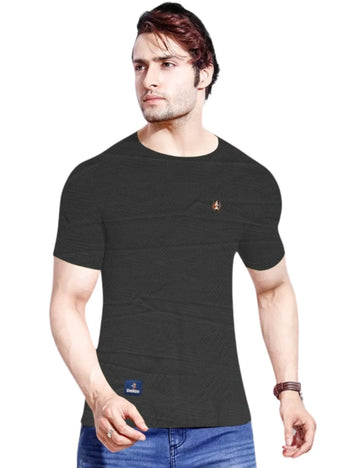 Delizo premium T shirt round neck black colour